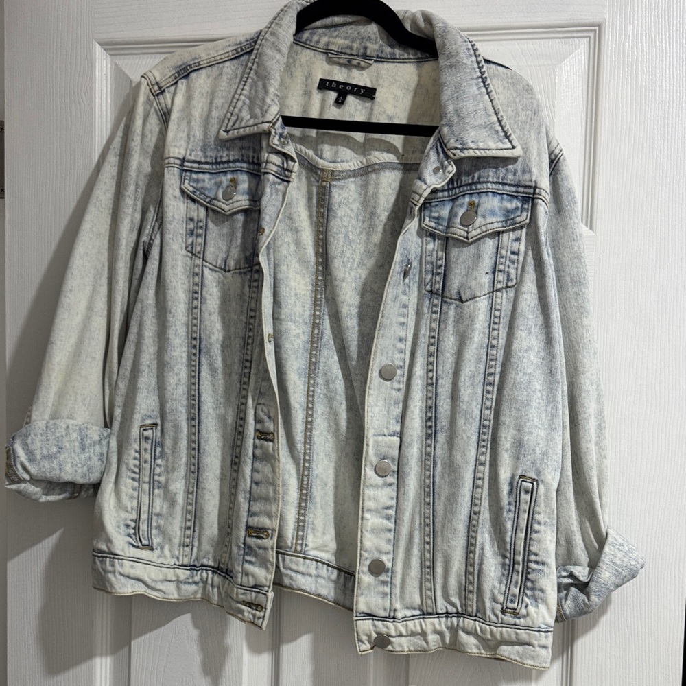 Theory Blue Jean Jacket Relaxed Fit